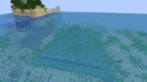 Minecraft 1.15.1 water temple seed (ocean monument) with islands