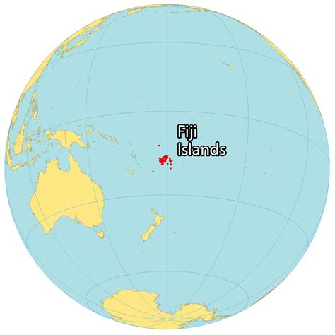 Map of Fiji Islands - GIS Geography