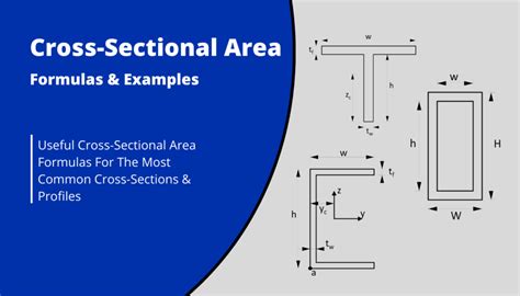 Cross-sectional Area formulas for different shapes and sections ...