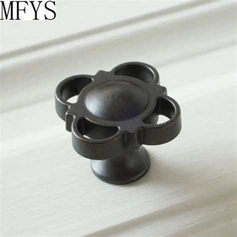 Unique Drawer Knobs Decorative Dresser Knobs Antique Iron Black Kitchen ...