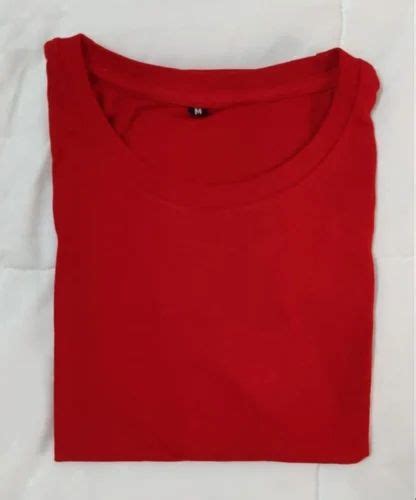 Cotton Men Plain Red T Shirt at Rs 135 in Tiruppur | ID: 27118358891