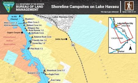 Lake Havasu Shoreline Campsites Map | Bureau of Land Management