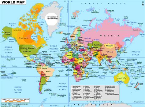 The World Map Countries