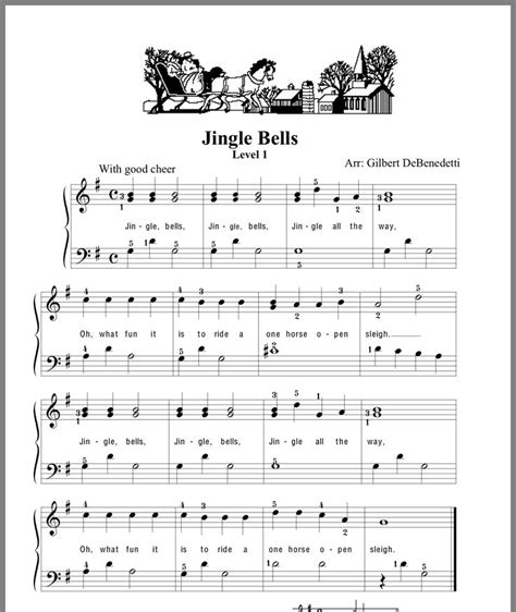 sheet music with the words jungle bells on it