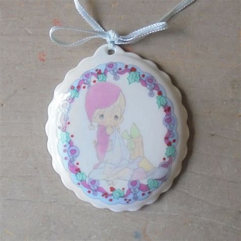 Precious Moments Hanging Ornament Baby's First Christmas 1992, Vintage ...