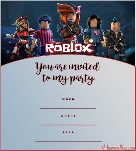 You Won't Believe These FREE Roblox Invitation Templates! - Invitation ...