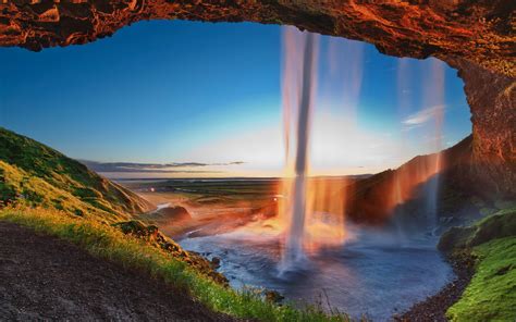 Seljalandsfoss Waterfall Iceland Wallpapers - Wallpaper Cave