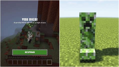 Minecraft player hilariously gets launched into the air by creeper ...