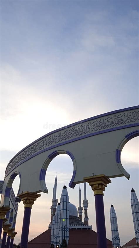 A View in Masjid Agung Semarang Stock Photo - Image of vehicle, bridge ...