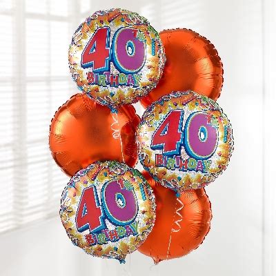 40th Birthday Balloon Bouquet – buy online or call 01732 450145