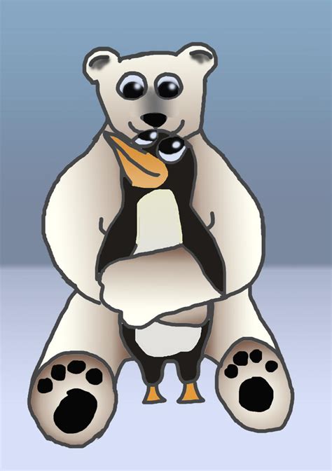 Polar Bear and Penguin by IronicVeghead on DeviantArt