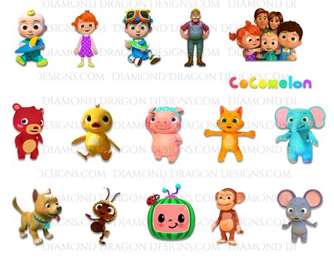 Cocomelon Characters Printable