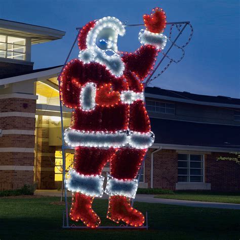 Holiday Lighting Specialists 17-ft Animated Waving Santa Outdoor ...