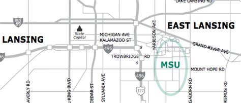 Msu Campus Map