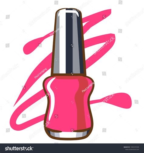 Nail Polish Vector Graphic Clipart Design Stock Vector (Royalty Free ...