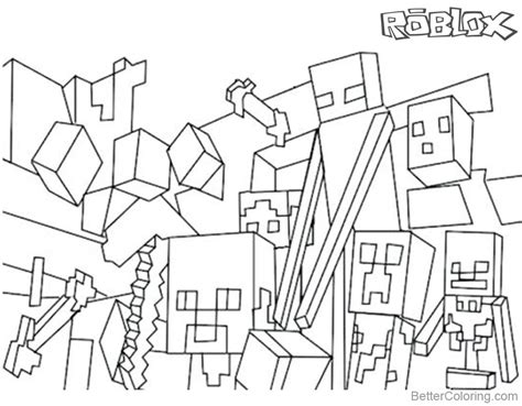 Minecraft Logo Coloring Pages at GetColorings.com | Free printable ...