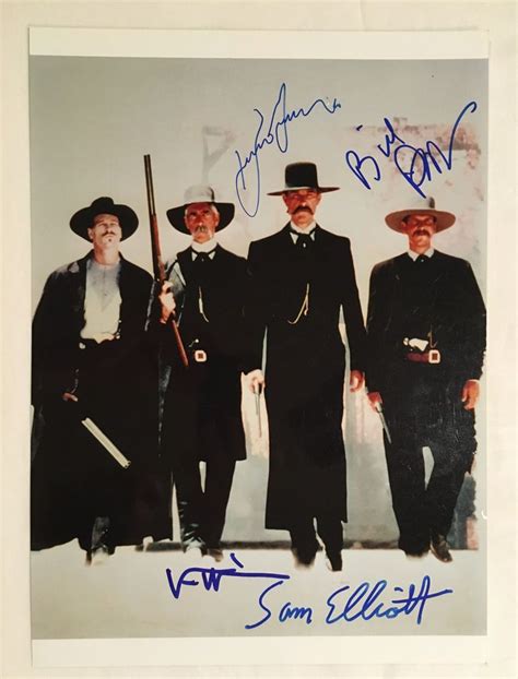 TOMBSTONE CAST SIGNED PHOTO KURT RUSSELL VAL KILMER SAM ELLIOT BILL ...