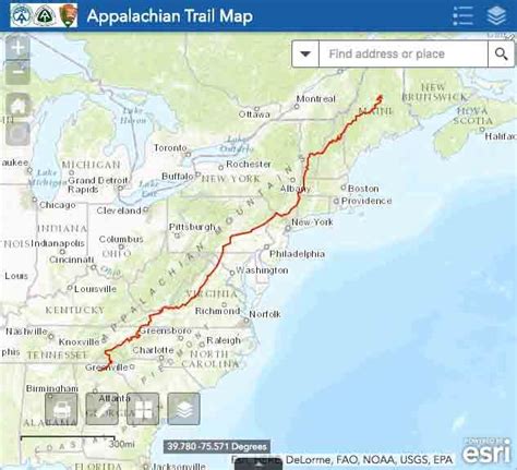 ATC w/ interactive map & other helpful info | Appalachian trail map ...