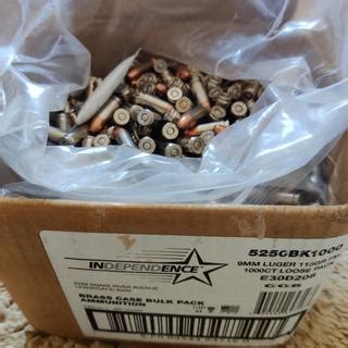 1000 Rds – CCI Independence 9MM Bulk Ammo, 115 Grain FMJ – $279.99 ...