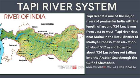 Tapi River System | Rivers of India - ENSEMBLE IAS ACADEMY