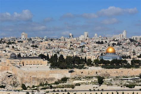 Aerial View Over the Old City Jerusalem. Editorial Photography - Image ...