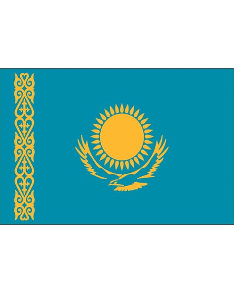 Kazakhstan Flag 3 x 5 ft. Indoor Display Flag