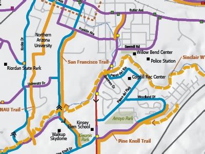 Flagstaff Urban Trails and Bikeways Map | City of Flagstaff Official ...