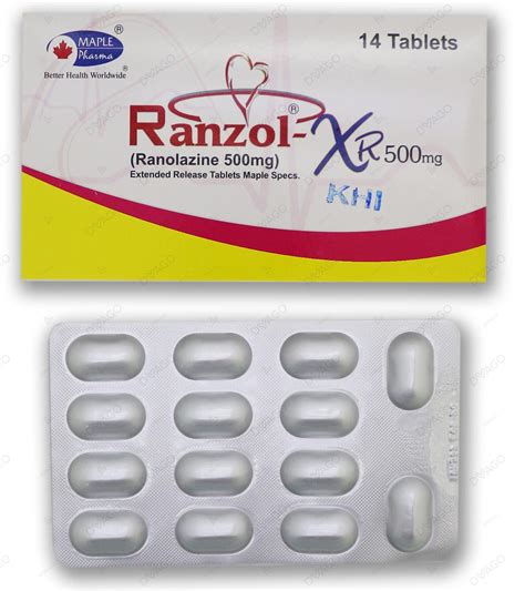 Buy Ranola 500mg Tablets | Drug Online In Pakistan — DVAGO®