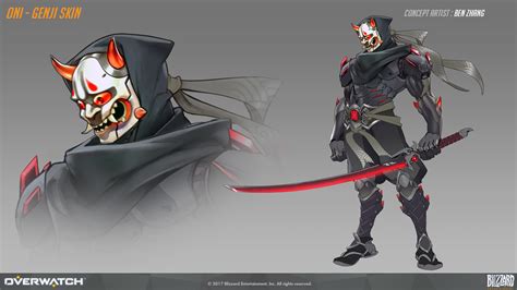 ArtStation - Oni Genji skin concept