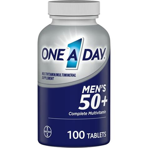 One A Day Men's 50+ Multivitamin Tablets, Multivitamins for Men, 100 Ct ...