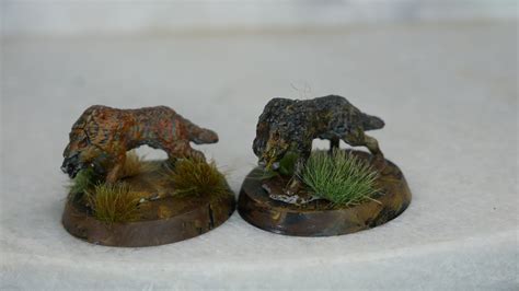 Hand-painted Wolf (pair) Miniature | TTRPG | Mini | DND | RPG ...