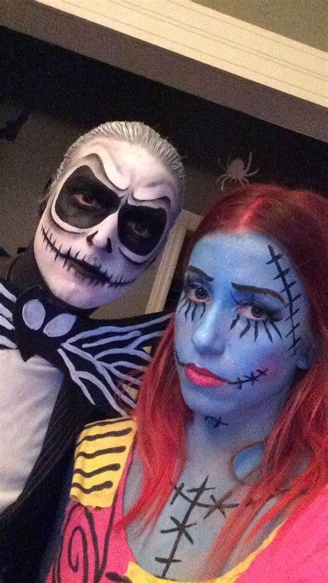 Jack Skellington and Sally / Halloween / Tim Burton / Makeup / DIY ...