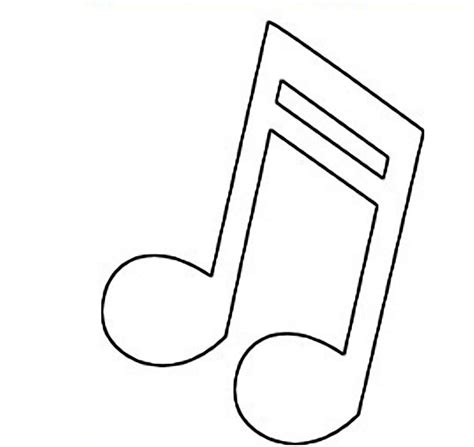 Music Notes Template - ClipArt Best