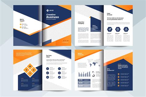 Creative business brochure layout template. Corporate business booklet ...