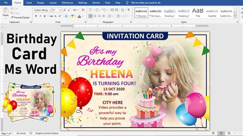 How To Make Birthday Card In Ms Word - Printable Templates Free