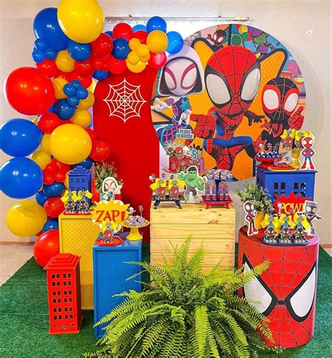 Decoração spidey en 2022 | Fiesta de spiderman decoracion, Dulceros de ...