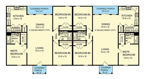 3 Bedroom Duplex Floor Plans With Garage - floorplans.click