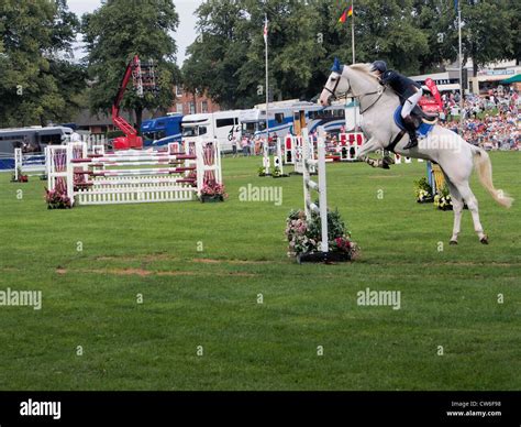 horse jumping competition Stock Photo - Alamy