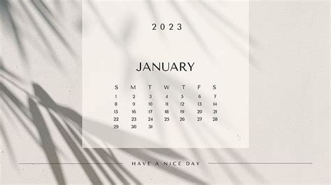 2023 Calendar Desktop Background