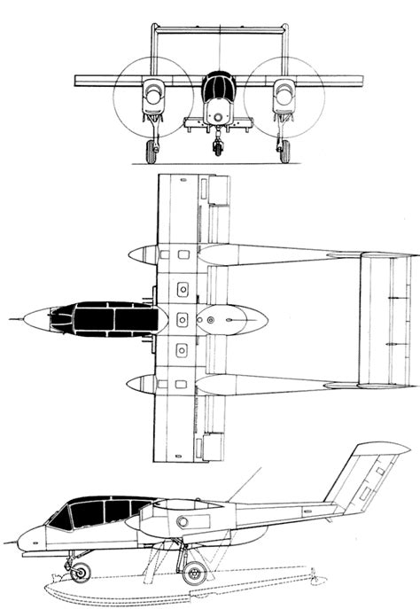 North American Rockwell OV-10 Bronco Blueprint - Download free ...