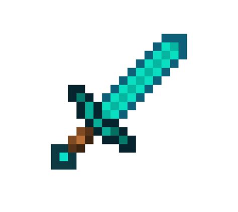 Minecraft Diamond Sword Pixel Art Grid Pixel Art Grid Gallery | Images ...