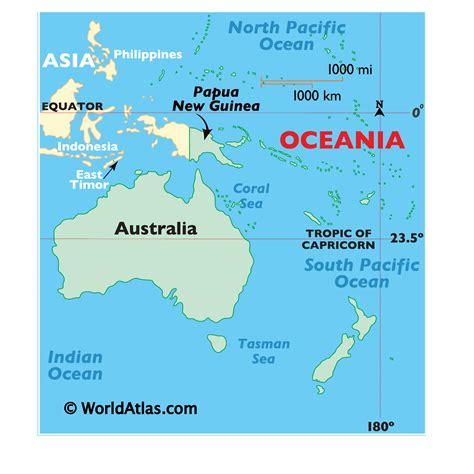 Map Of Australia And Papua New Guinea - Arlana Nannette