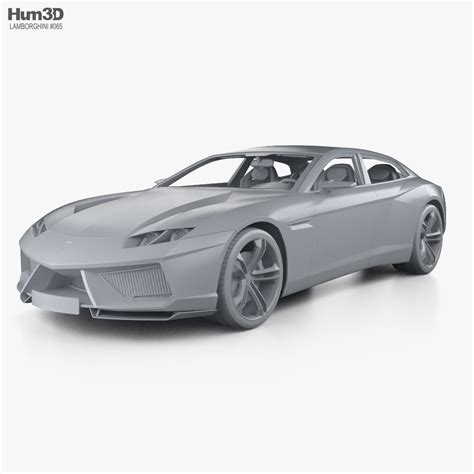 Lamborghini Estoque with HQ interior 2008 3D model - Vehicles on Hum3D