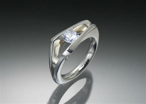 Floating Solitaire Engagement Ring | Skylight Jewelers