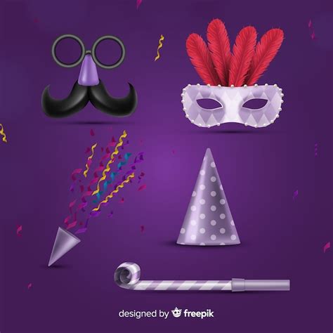 Free Vector | Collection of carnival elements