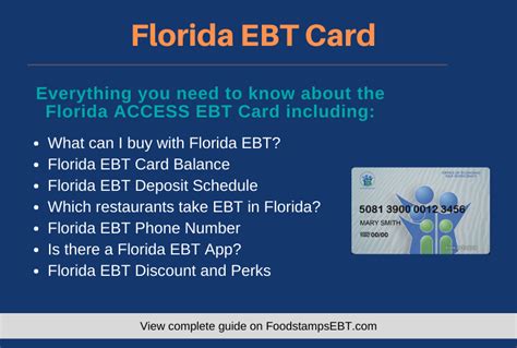 Florida EBT Card [2021 Guide] - Food Stamps EBT