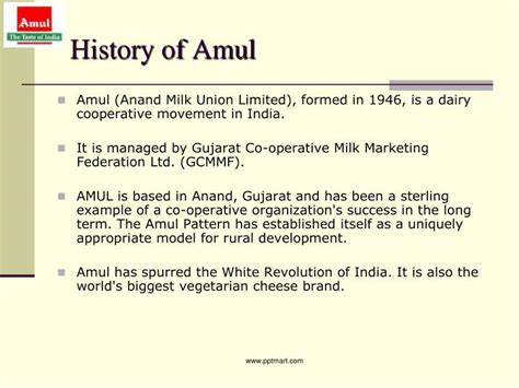 PPT - Amul – The Taste of India PowerPoint Presentation - ID:4637165