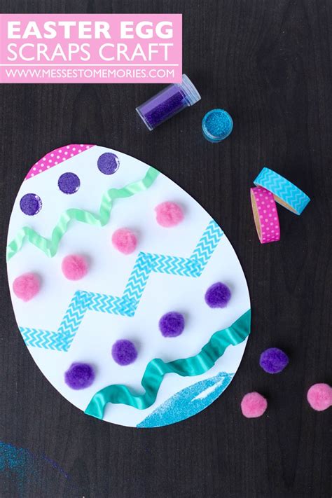 Easter Egg Scraps Kid Craft