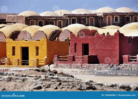 Colorful Houses in Africa Architecture Building Stock Image - Image of ...