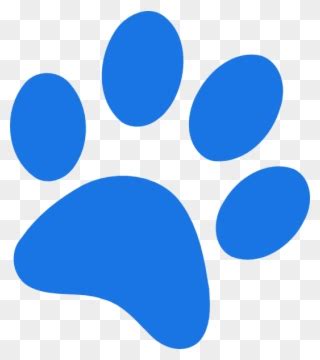 Free PNG Blue Paw Print Clip Art Download - PinClipart